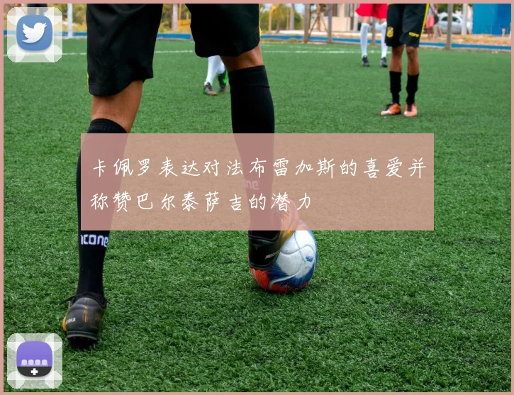 卡佩罗表达对法布雷加斯的喜爱并称赞巴尔泰萨吉的潜力